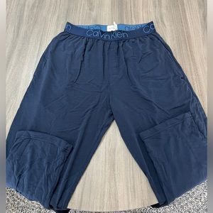 mens calvin klein ultra soft modal pants size small color blue